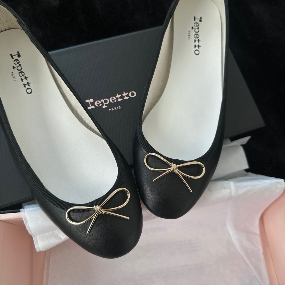 Sold Out Repetto Cendrillon Ballet Flats Black Never Worn - Picture 2 of 6